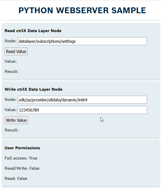 Python Webserver