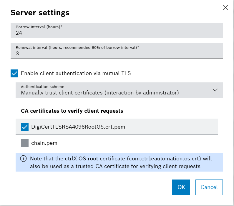 floating server settings
