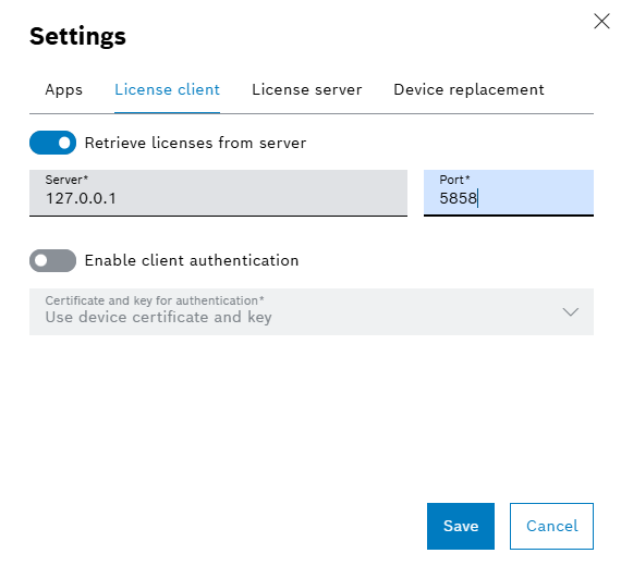 floating server settings